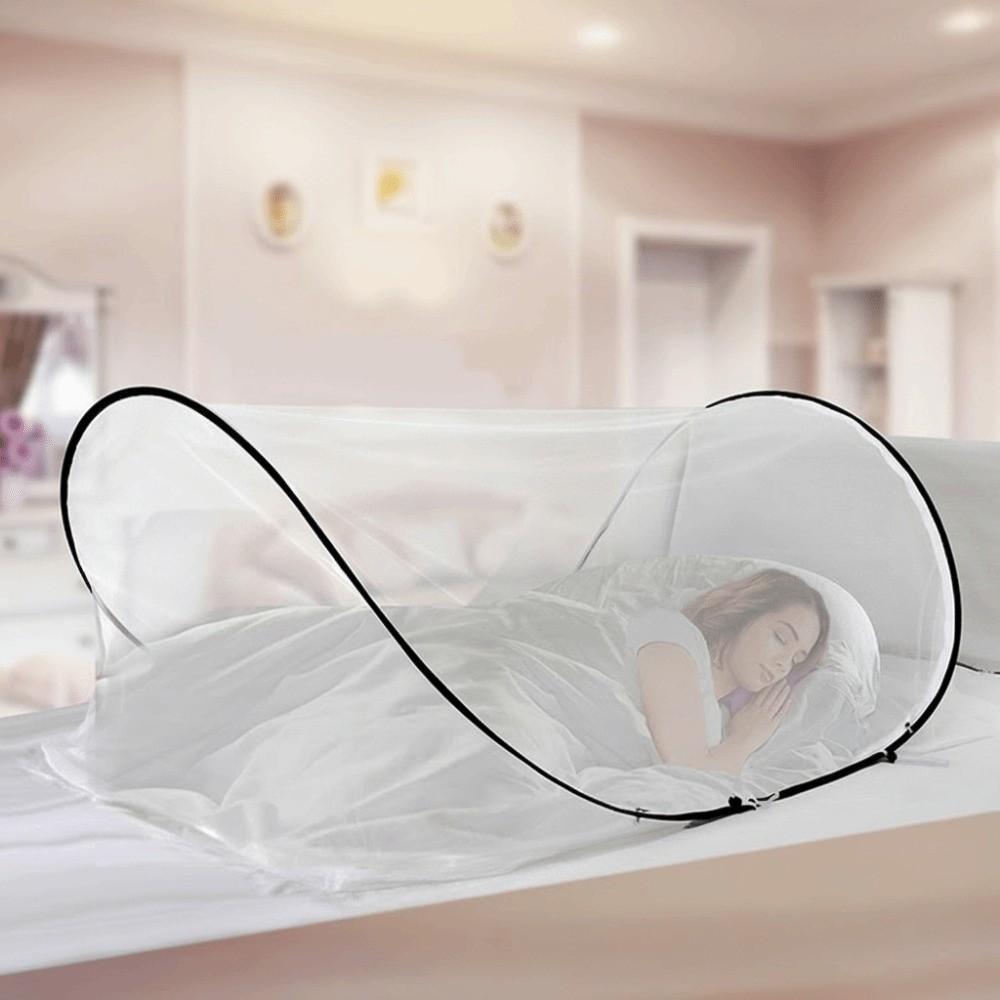 Foldable Portable Mosquito Net Easy Installation Single Bed Pop Up Mosquito Net Large Space Encrypted Mesh Mosquito Netting Tent