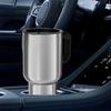 450ml Electric In-car Travel Heating Cup by Cigarette Lighter Plug Stainless Steel Travel Electric Kettle 12V Heated Thermos Mug