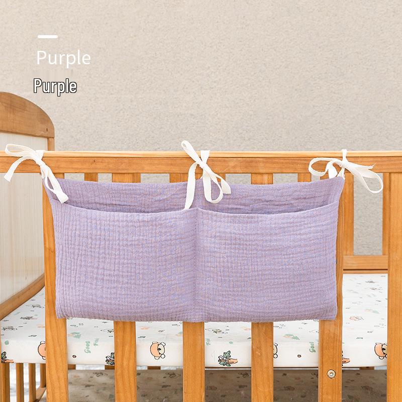 

Double-Layer Cotton Baby Stroller Hanging Storage Bag with Double Pockets for Milk Bottles