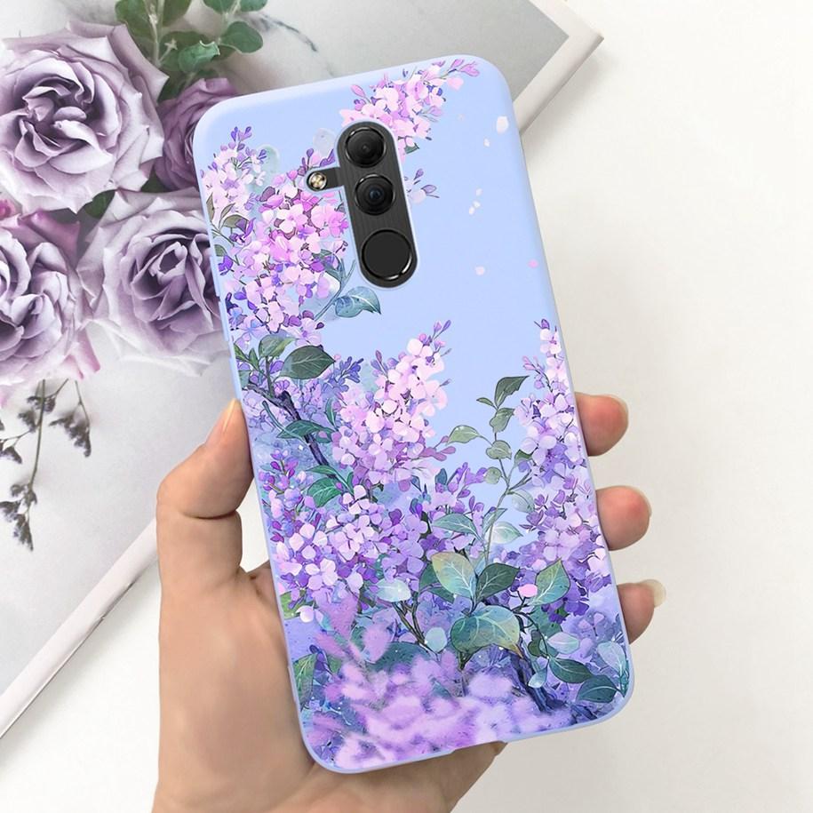 For Huawei Mate 20 Lite Case SNE-LX1 SNE-LX2 SNE-LX3 Protect Cover Popular Flower Soft Silicone Funda For Mate20 Lite Phone Case