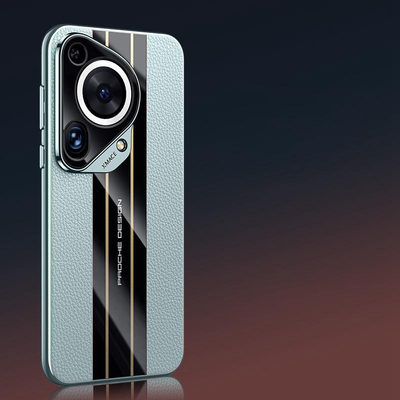 Розкішний натуральний шкіряний чохол для Huawei Pura 70 Ultra P70, захисний захисний чохол для камери ПК для Huawei Pura 70 Pro