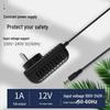 12V 1A Power Adapter for LED Strips, Clocks, Routers, Security Cameras, and Modems