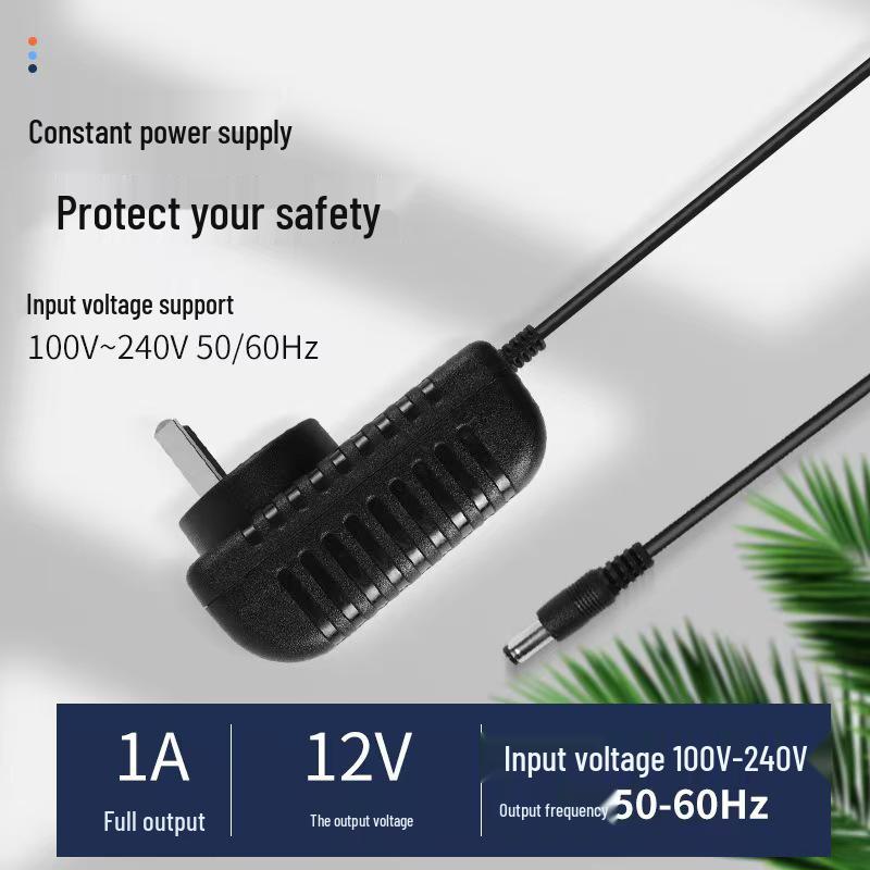 12V 1A Power Adapter for LED Strips, Clocks, Routers, Security Cameras, and Modems