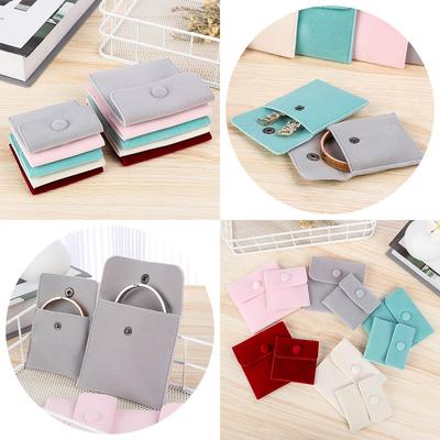 Dust Protect Gift Snap Necklace Wrapping Bag Bracelet Bag Storage Pouch Jewelry Packaging Bag