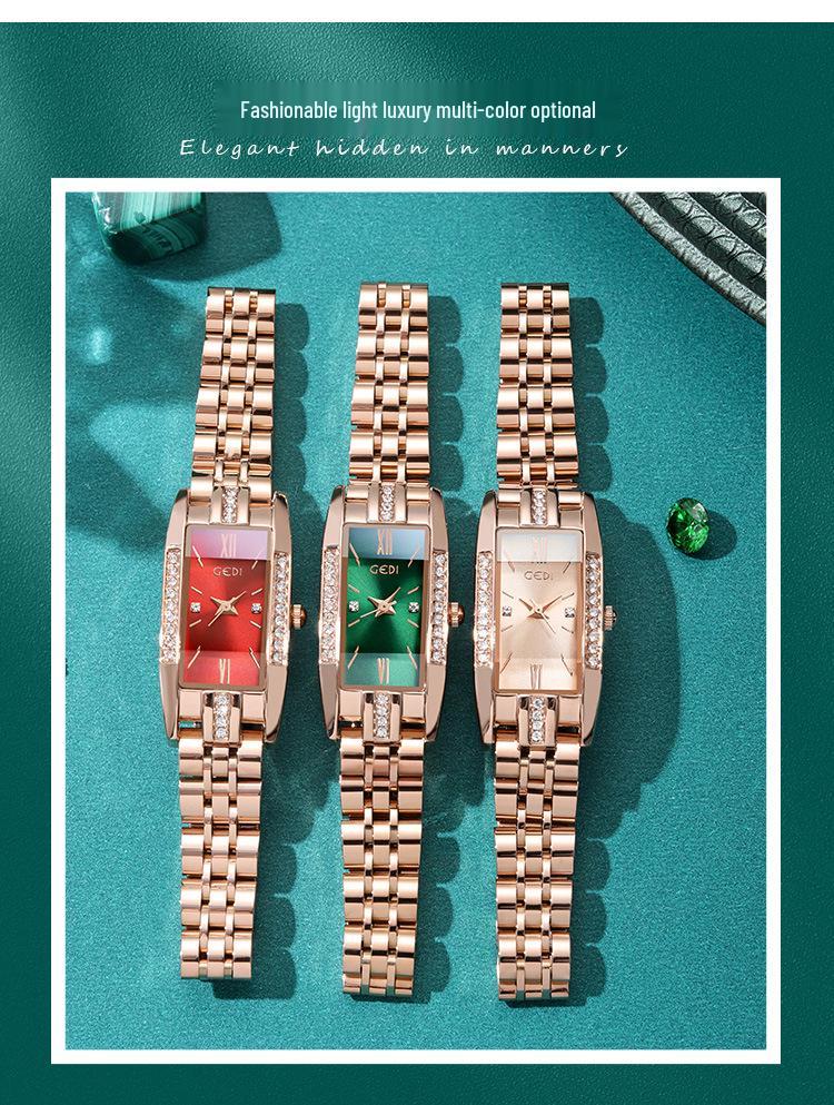 Gedi Exquisite Women's Luxury Stainless Steel Waterproof Quartz Watch