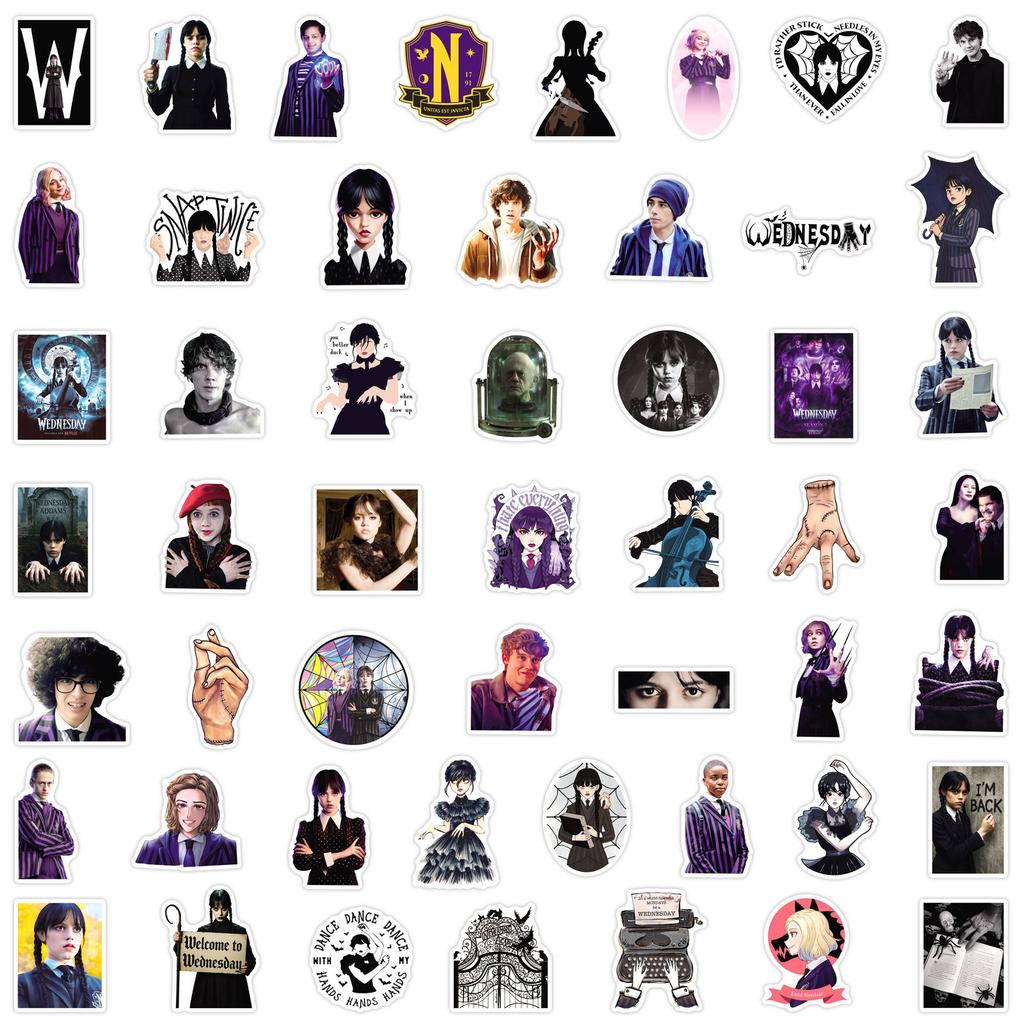 50PCS Stickers, Suitcase, Scooter, Guitar, Water Cup Waterproof Stickers
