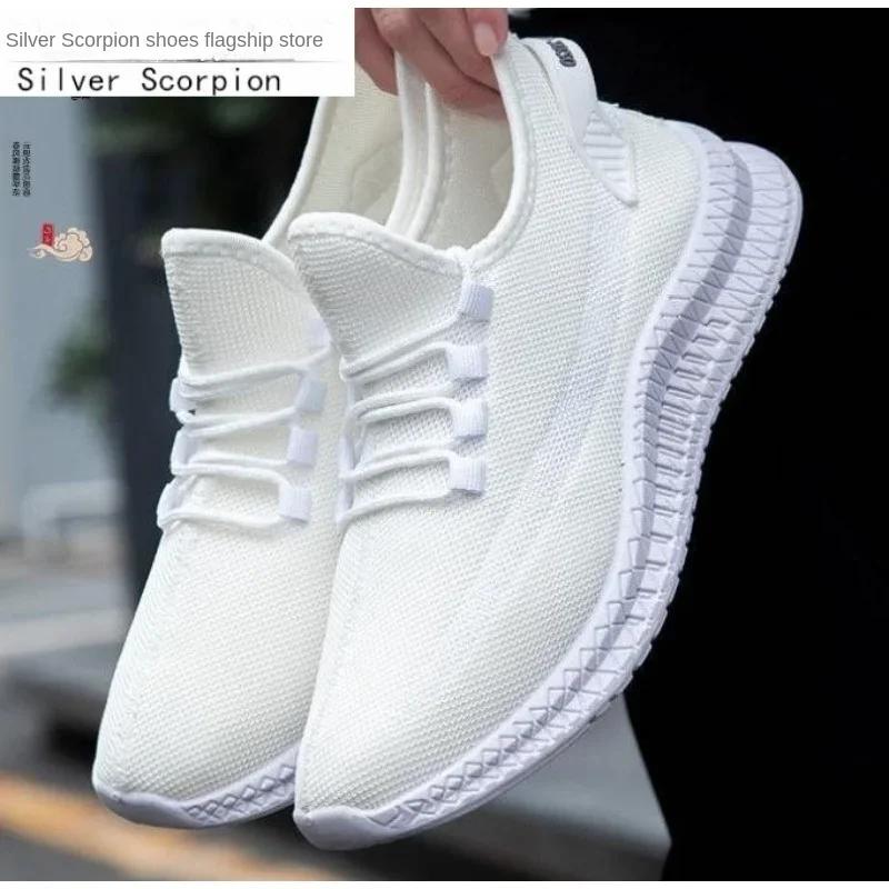 Trendy Lehké Chůze Baleríny Pánské Tenisky Venkovní Běžecké Fitness Boty Zapatillas Prodyšné Pánské Boty