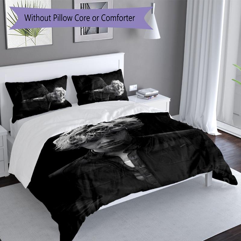 3pcs Evan Peters2 pattern bedding set duvet cover set includes duvet cover &pillowcases, perfect all season bedroom decoration & gift