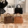 Medium Size Large Capacity Crossbody Bag Multi Color Handbag Stone Pattern Shoulder Bag  Shopping