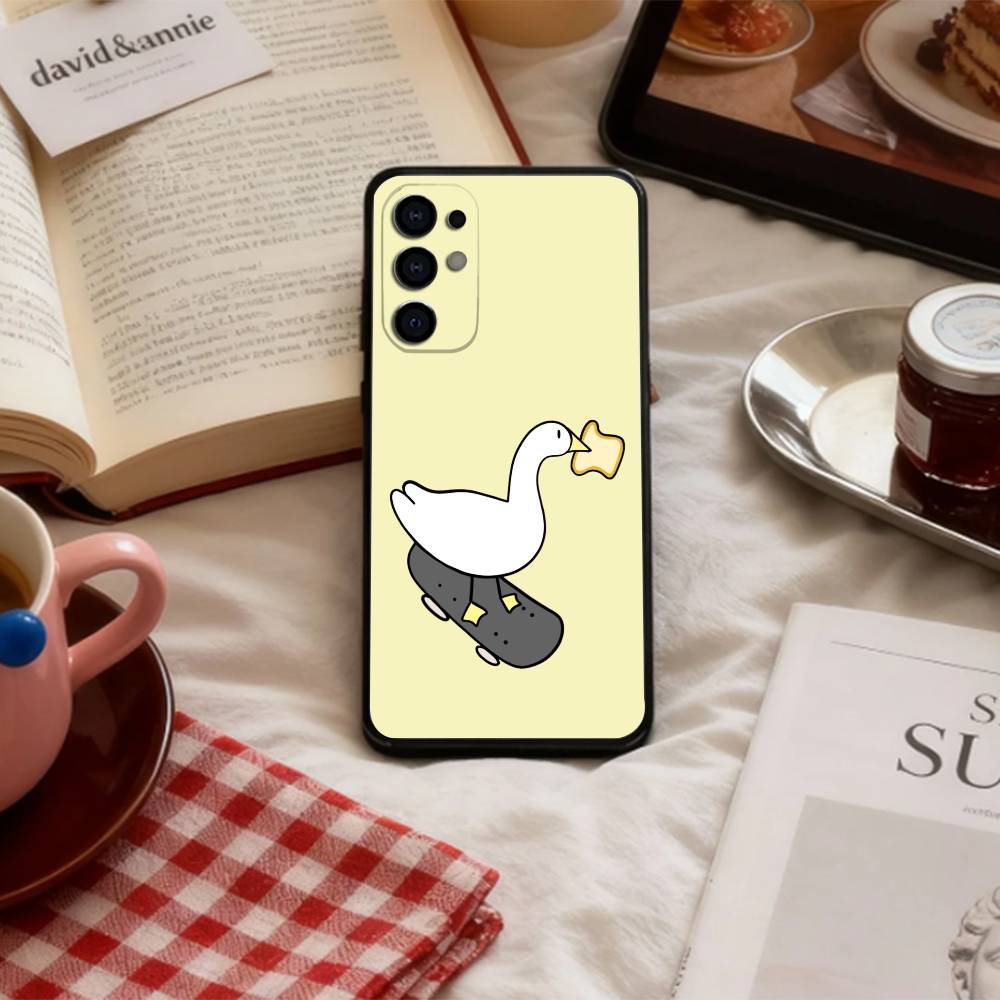 C-Chaotic Duck Goose   Phone Case For Samsung S 25,24,23,22,30,21,10,9,Ultra,Plus,Lite,FE,4,5 G Soft Black Case
