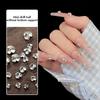 10Pz Brillanti Mini 2mm-6mm Bianchi Trasparenti Traslucidi Diamanti Pelo Nail Art Strass Decorazioni Gioielli Manicure Ornamenti