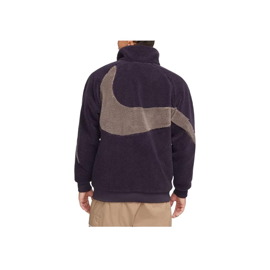 Nike Giacca Reversibile Boa con Grande Swoosh (Dimensionamento dell'Asia) Cave Purple Uomo Capispalla BQ6546-540