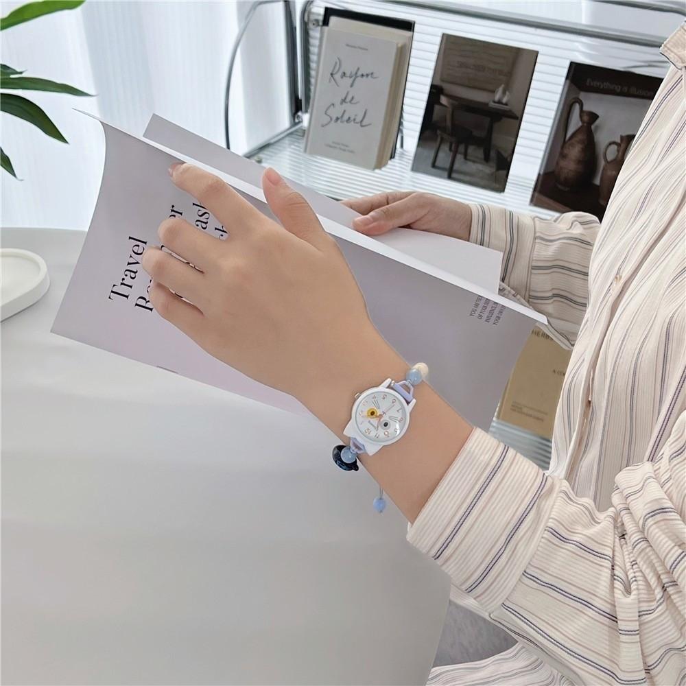 Verstellbares Armbanduhr Perlenarmbanduhren Neue Quarzuhr Damen Mädchen
