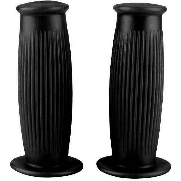 Motorcycle Grips 1 Inch 25/28mm Handle, Akozon 1" 25mm Non Slip Vintage Rubber Motorcycle Handlebar Grips Thruster Grip for Universal Use