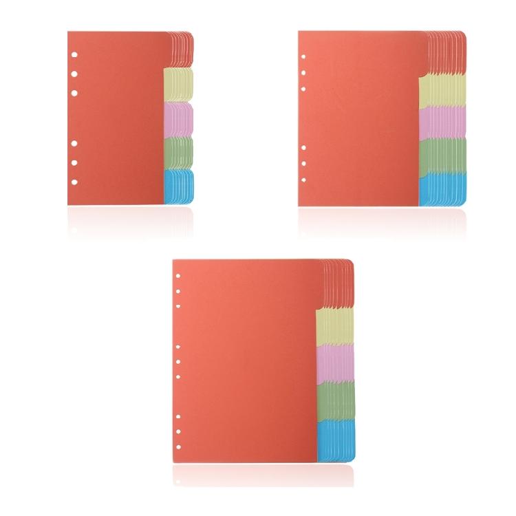 10Pcs A 5 A 6 B5 Binders Index Dividers Binders Dividers Binders Index Dividers for Travel Diary Journal