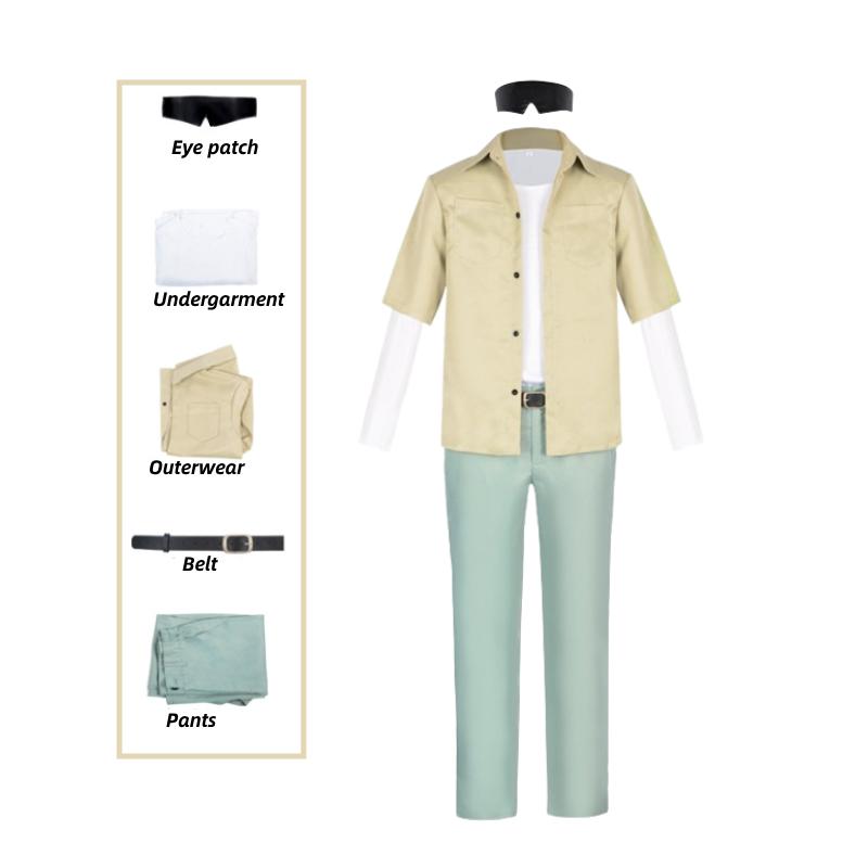 

Jujutsu Satoru Kaisen Gojo Cosplay Costume Men Sportswear Suit Outfit School Set XS