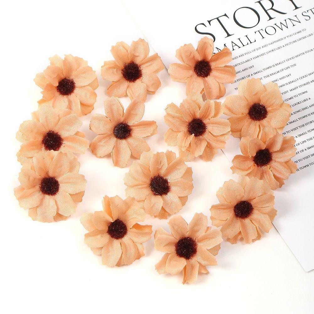 

10/20/50PCs Artificial Flowers 3.5cm Silk Fake Flowers Heads for Home Room Dceor Wedding Marriage Decoration DIY Gifts Accessory 20Pcs