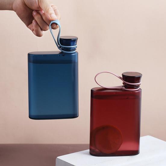 400ml Leicht zu reinigen Stoßfester Knauf-Oberteil Sportflasche Radfahren Tragbare Wasserflasche Outdoor-Sport