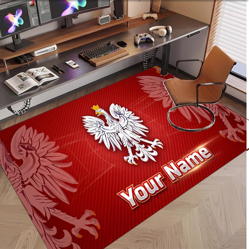 Personalized Crystal Velvet Carpet Poland Pattern Non Slip Floor Rug