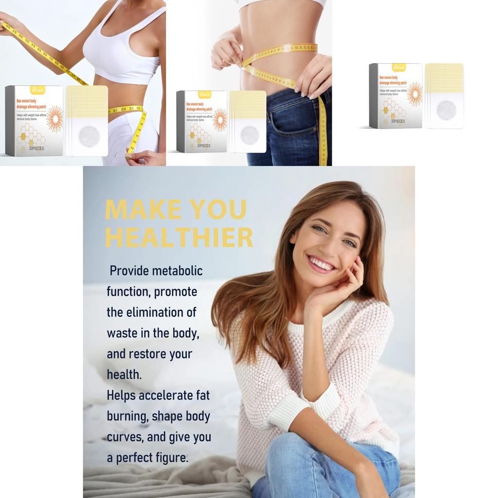 Ximonth Bee Venom Lymphatic Body Shaping Patch For Firming And Contouring 30 Pieces