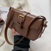 High-end small bag women's 2025 new fashion versatile shoulder underarm bag retro messenger small square bag