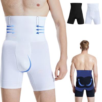 Nahtlose Bauchweg-Hose für Herren. Atmungsaktive Taillenformungs- und Hüftstraffungshose mit fünf Punkten