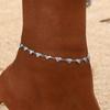 Stainless Steel Heart-shaped Handmade Non-fading Anklet for Women