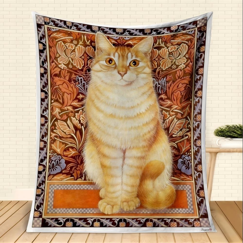 1pz Plaid Tema Animali Carini Gatti Cani Amante Coperta in Flanella Regali Morbida Calda sottile Coperte per Divano Letto Auto Campeggio tutte le stagioni