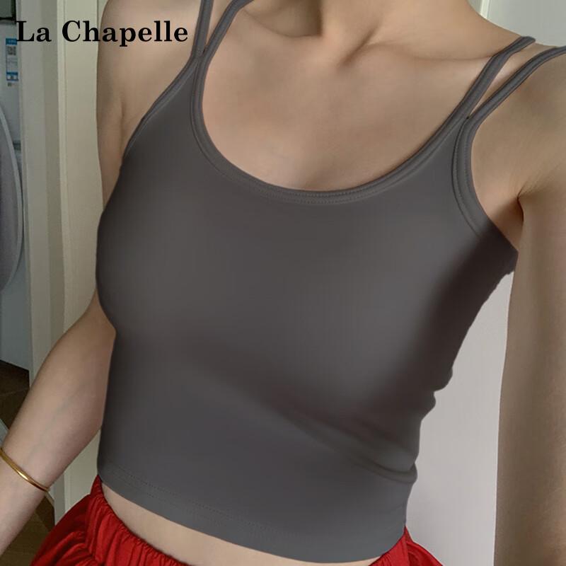 La Chapelle Women's Slim Fit Camisole Crop Top