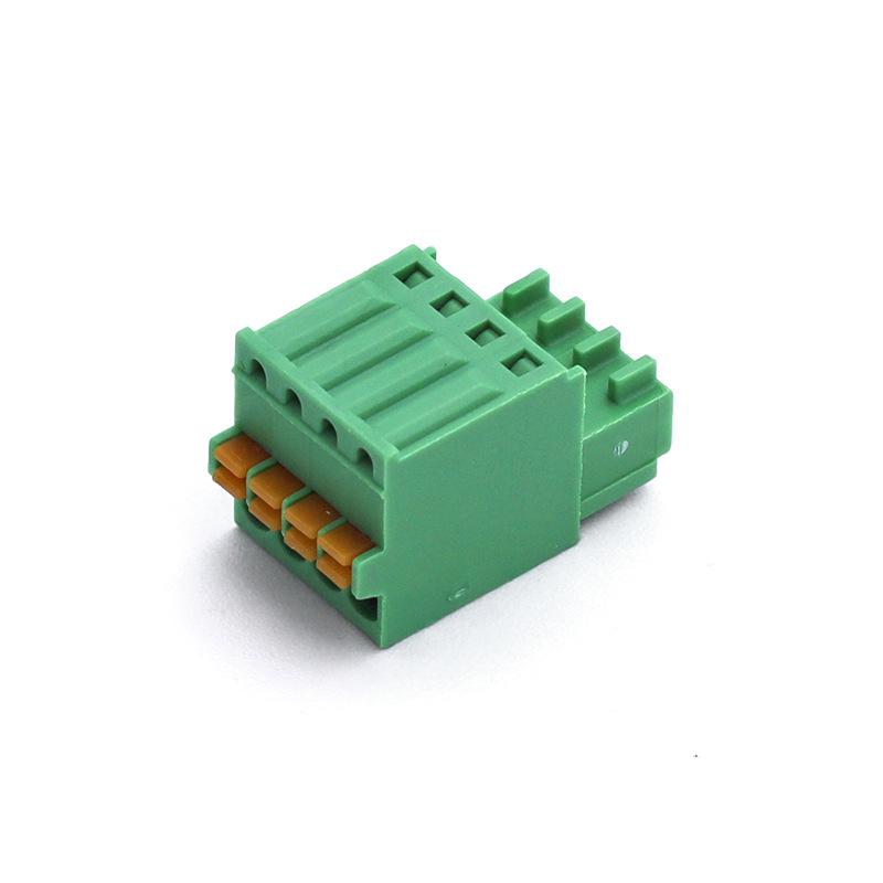 KF2EDGKD 2.54mm Screwless Spring Cage PCB Terminal Block Socket (3P/4P/6P/8P)