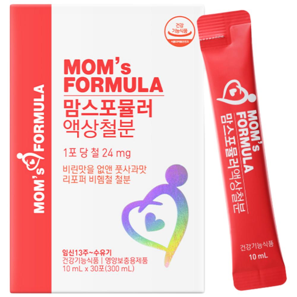 Mom's Formula Liquid Iron Prenatal Iron Supplement Lipoper Iron Nutritional Supplement 1-Month Supply 3 pcs (30 Doses)