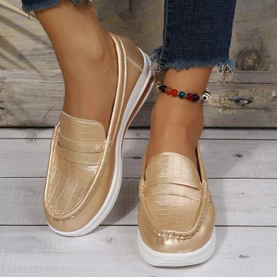 Shoes for Women Autumn Winter Fashion Platform Wedges Comfortable Slip On Round Toe Flats Zapatos De Mujer Plus Size 36-43