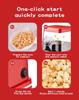 Mini Retro Electric Popcorn Maker for Home - Air-Pop Small Corn Popping Machine