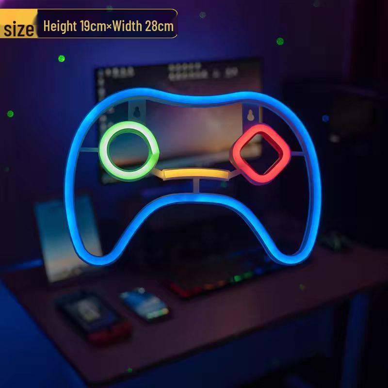 LED Neon Butterfly & Planet Wall Light - Decorative E-sports, Bar, and Photo Prop Night Light