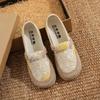 Customized old Beijing cloth shoes summer women's trend comfortable versatile soft sole non-slip mesh one pedal lazy fisherman shoes
