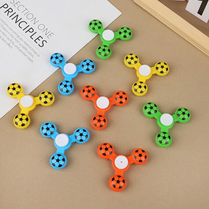 12pcs Soccer Finger Spinners Gyro Toys for Kids Football Birthday Party Favors Goodie Pinata Filler School Rewards Holiday Gift