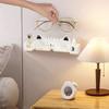 Wall-Mounted Black & White Cartoon Glasses Holder