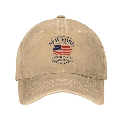 Fashion Cotton New York Manhattan USA καπέλο μπέιζμπολ με σημαία για γυναίκες Unisex Εξατομικευμένο ρυθμιζόμενο Unisex American Dad Hat Hip Hop