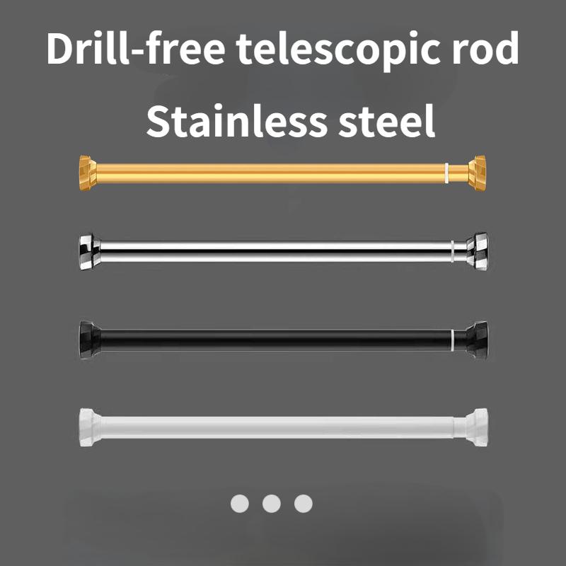 

Нет пробивки Телескопический стержень Бесплатная установка Одежда Сушильный стержень Нержавеющая сталь Спальня Занавес Подвесной стержень Душ Занавес Стержень Опорный стержень