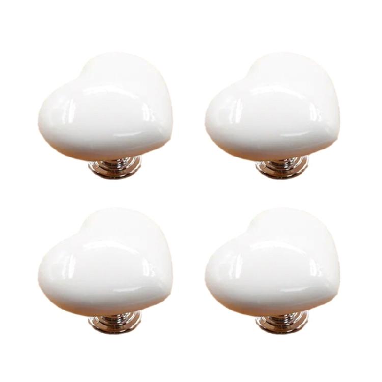 Stylish Heart shaped Toilet Button Water Flush Button for Bathroom Decor