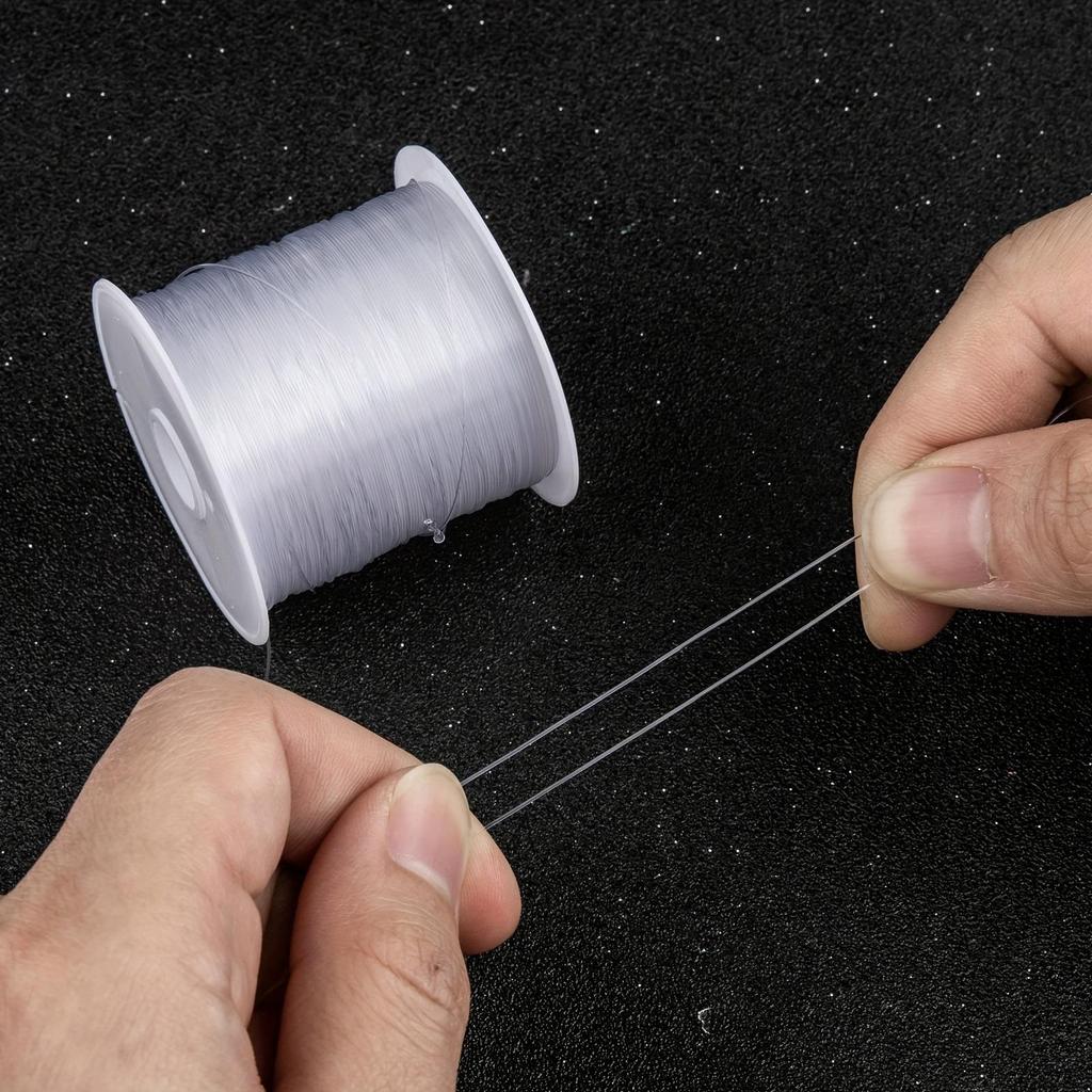 0.2mm-0.8mm Transparent Crystal Fishing Line for Beading and DIY Accessories