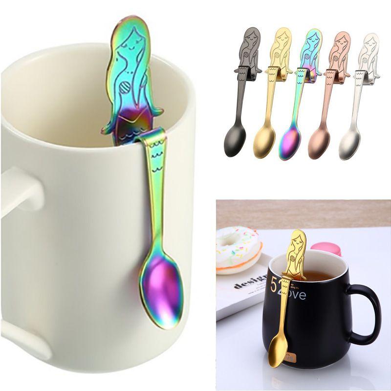 Premium Quality Mermaid Coffee Drink Spoon With Timeless Stainless Steel Design