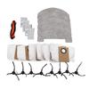 For MONSGA MS1 MAX Robot Vacuum Spare Parts 6 Bag 2 Main Brush 5 Mop Cloth