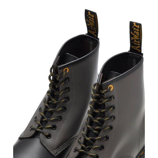 Dr. Martens 1461 Smooth Casual Lace-Up Short Boots Unisex Boots Gray Black 27538001