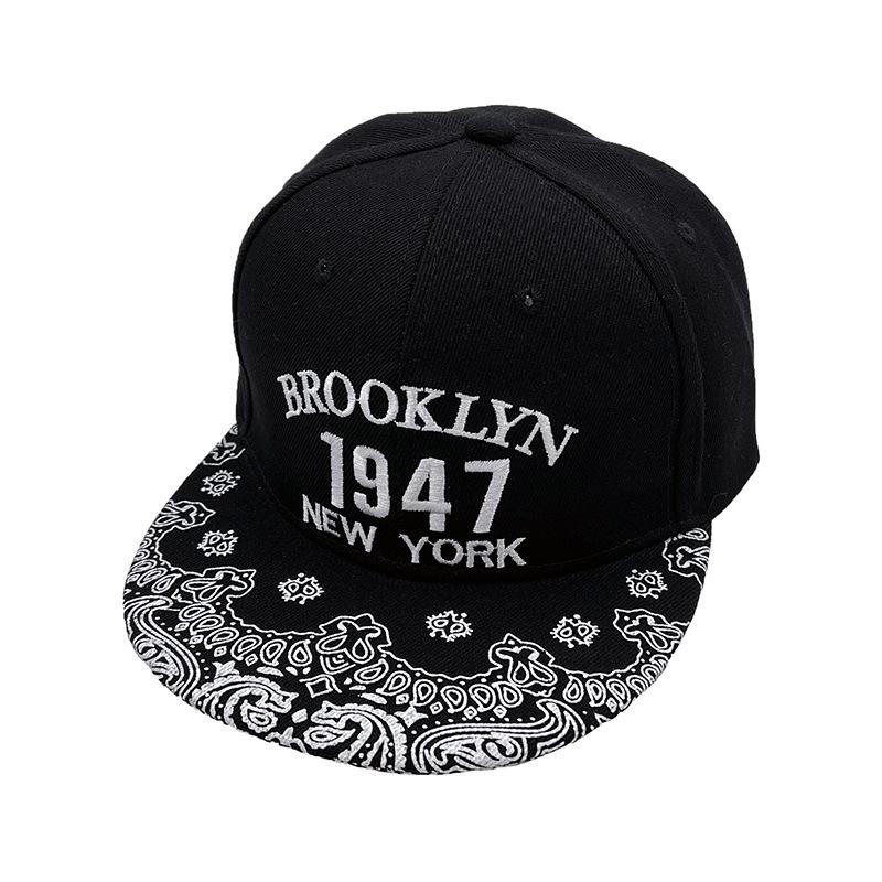 Brooklyn 1947 Embroidered Baseball Cap For Men And Women New York Duck Tongue Hip-Hop Hat