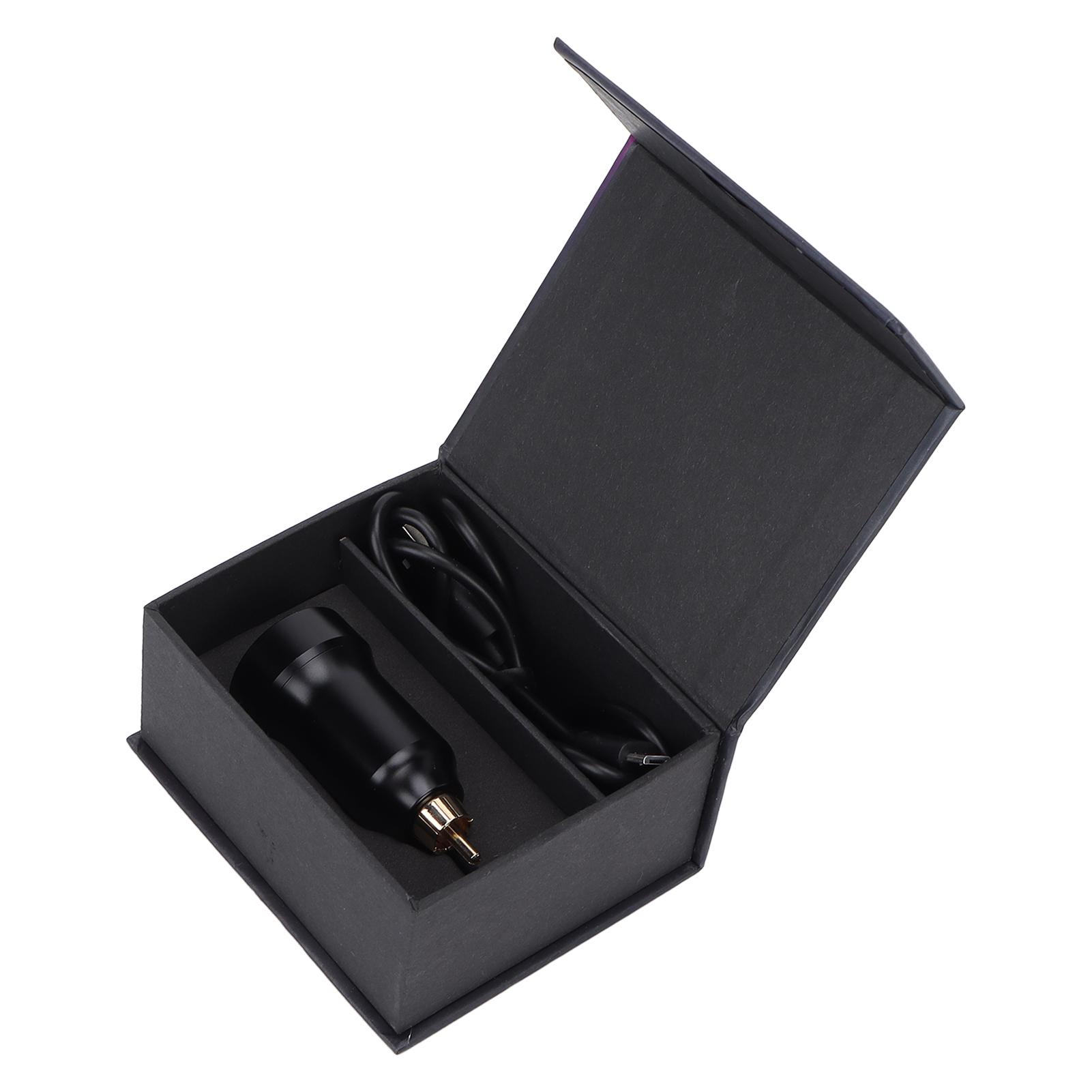 

Источник питания для татуировки, беспроводной интерфейс RCA, светодиодный экран, USB-перезаряжаемая тату-машинка чёрный