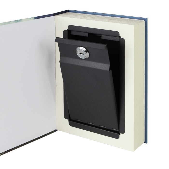 Coffre-fort camouflé - HMF - 80925 - Imitation livre - Serrure à clé - Dimensions 23x15x4 cm