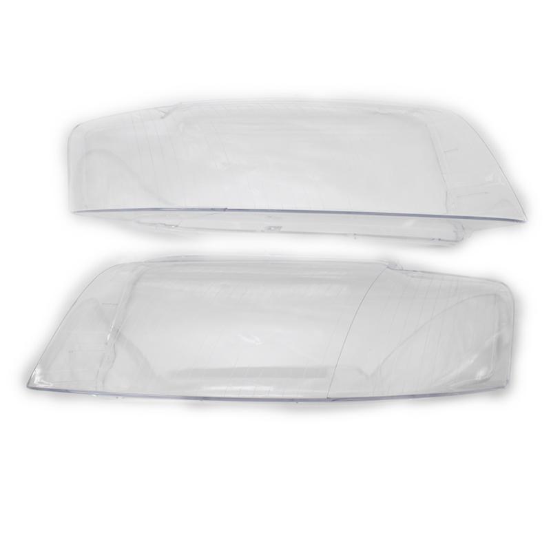 1Pair Car Headlight Shade Transparent Lampshade Headlight Cover (LH+RH) 8E0941029C 8E0941029D For  A4 Accessories-M53K