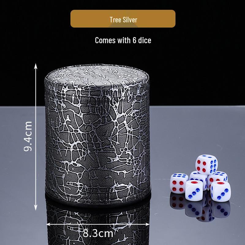High-Grade Leather KTV Dice Shaker Cup for Bars and Nightclubs