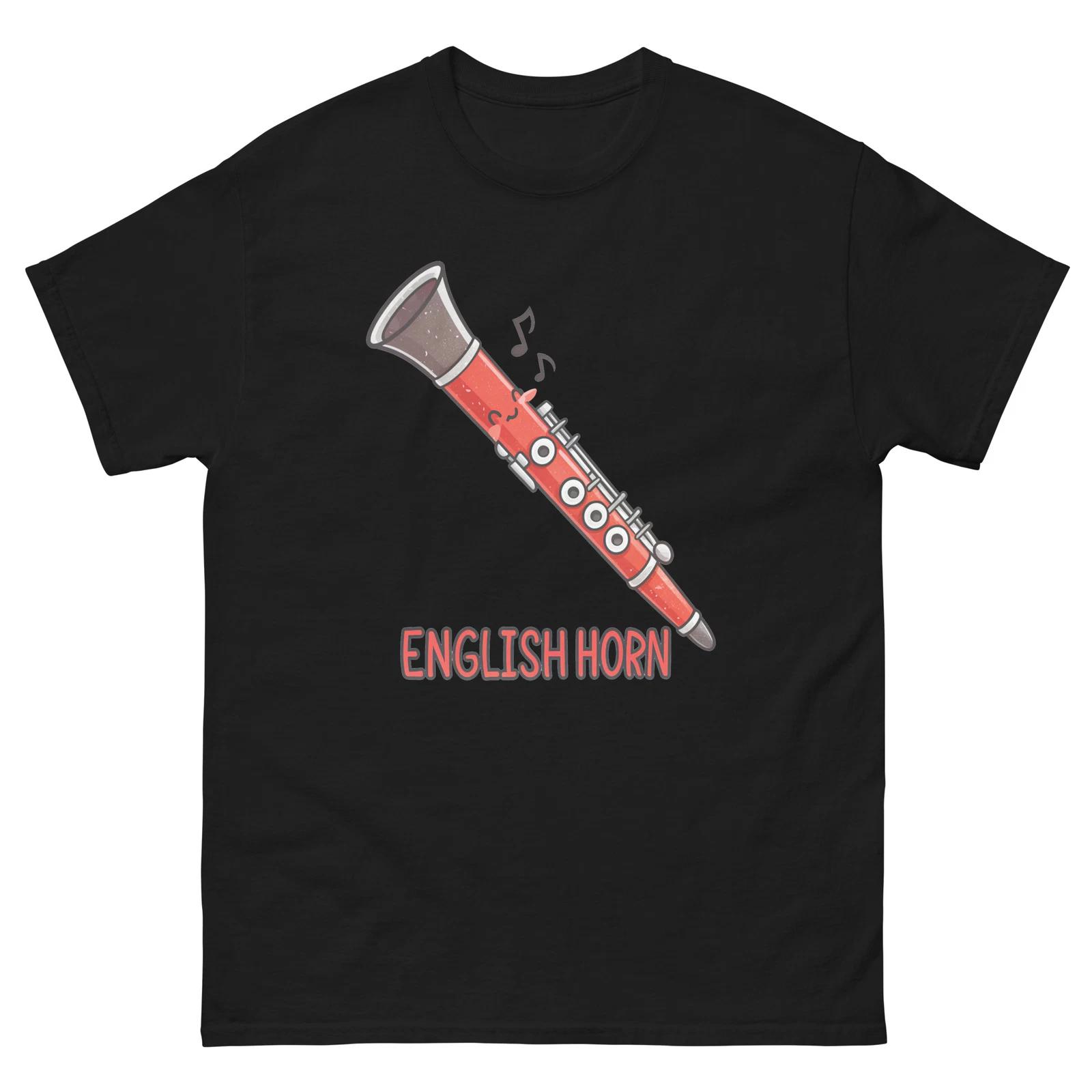 

English Horn Musical Instrument Illustration T-Shirt S